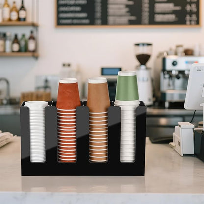 Coffee Cup Holder, Cup and Lid Organizer fits 5 to 16 oz Disposable Cups | - Image 8