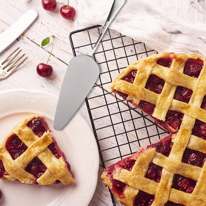 RETON 5 Pcs Pie Server Set, Stainless Steel Cake Cutter Pizza Spatula Server - Image 5