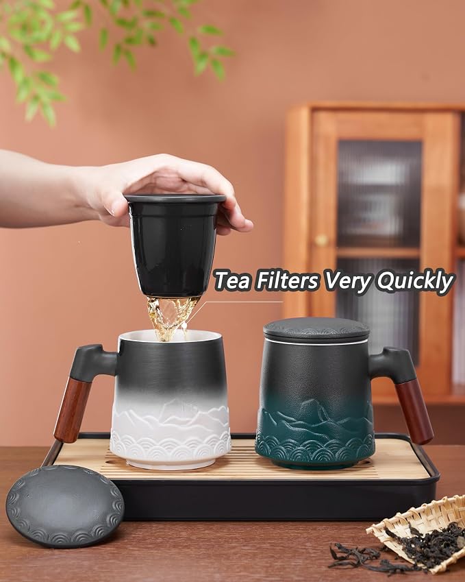 ZENS Tea Mug with Infuser and Lid - Image 4