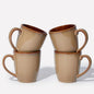 Pokini Coffee Mug 14 oz, Ceramic Coffee Mugs Set of 4, Reactive Glaze Mug by Pokini