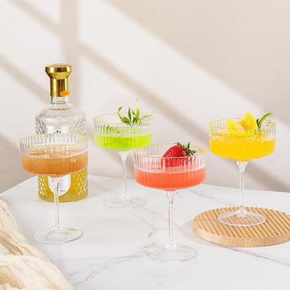 LIYH 20 Pcs 10oz Plastic Martini Glasses - Image 3