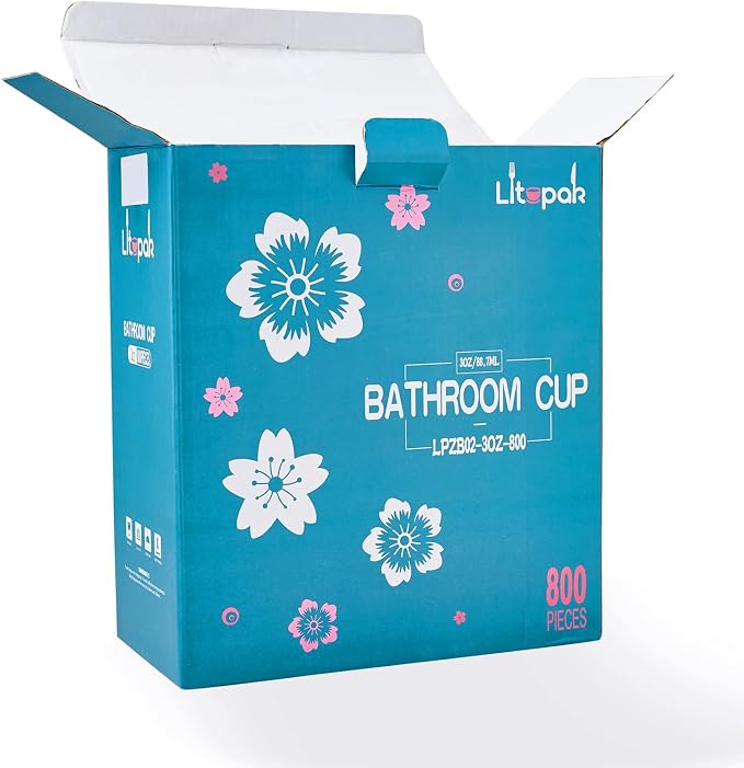 LITOPAK 800 Pack 3 oz Paper Cups, Small Paper bathroom cups 3 ounce | - Image 7