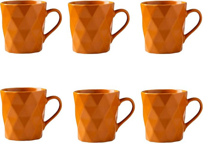 11 Ounce Porcelain Mugs, Tea and Cocoa Mug Set by MIWARE