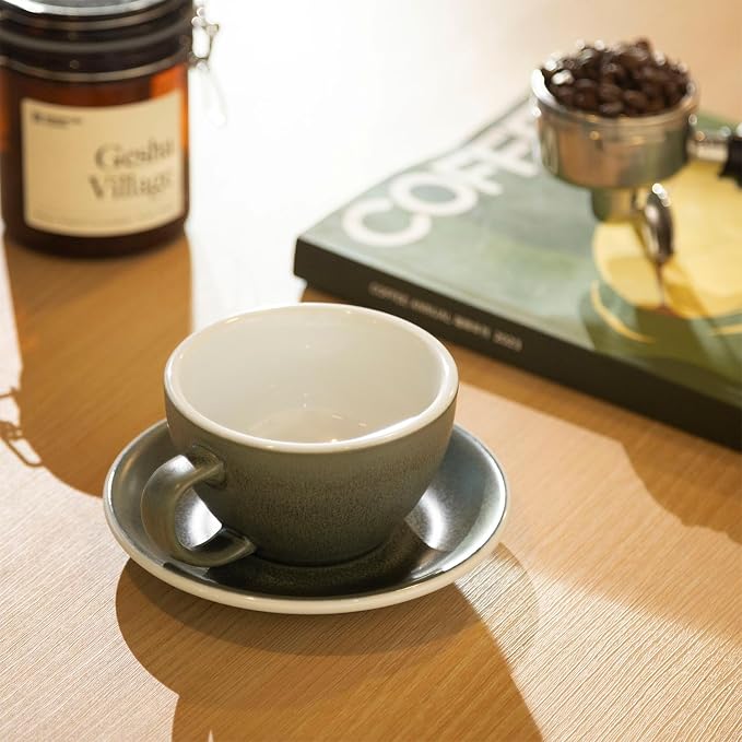 Loveramics Matt Cappuccino Cup, 10 oz Ceramic Latte Art Mug - Image 8