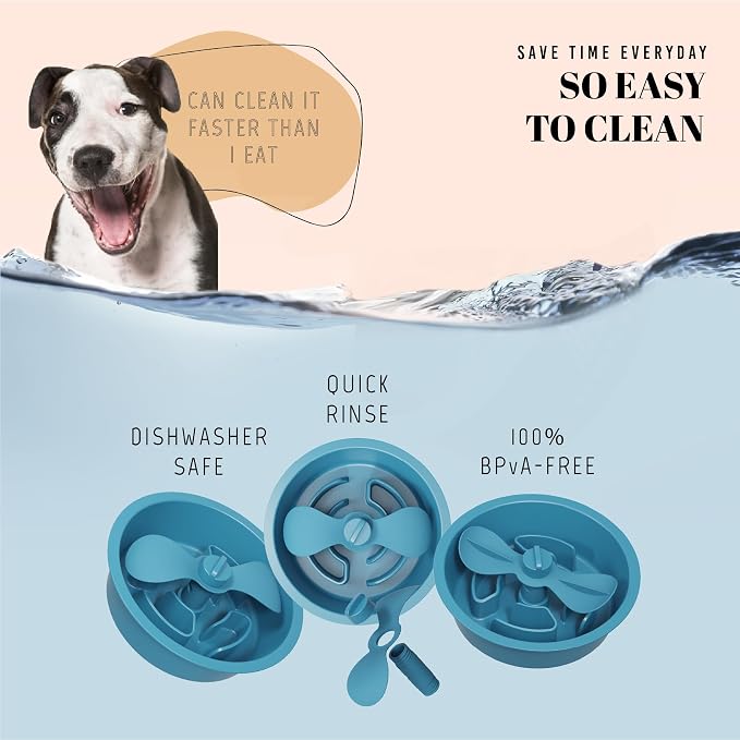 AVERYDAY Slow Feeder Dog Bowls for Medium Breed, 1.5 Cups Engagement Food - Image 7