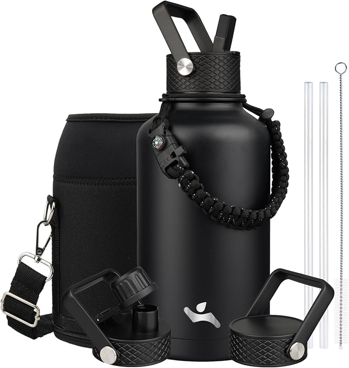Konokyo 64 oz Insulated Stainless Steel Water Bottle Jug by Konokyo