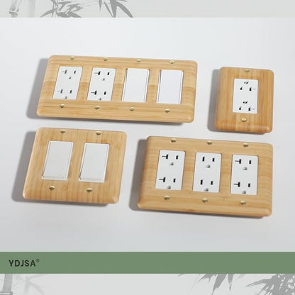 Wood Switch Plate Covers Decorative Outlet Covers Light Switch Cover Plate Single Decorator Wall Plate