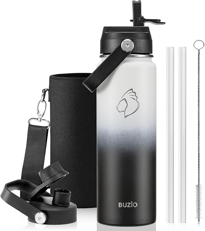 BUZIO 24 oz Insulated Stainless Steel Water Bottle by BUZIO