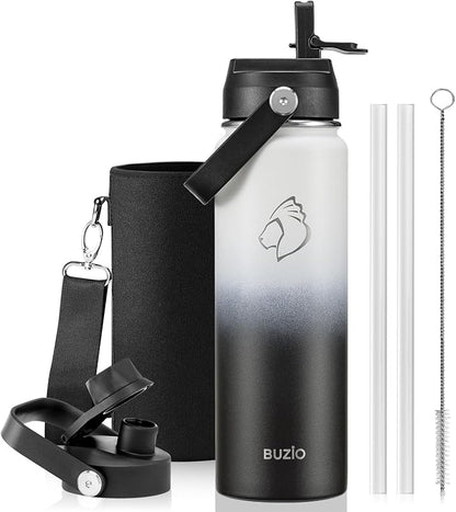 BUZIO 24 oz Insulated Stainless Steel Water Bottle by BUZIO
