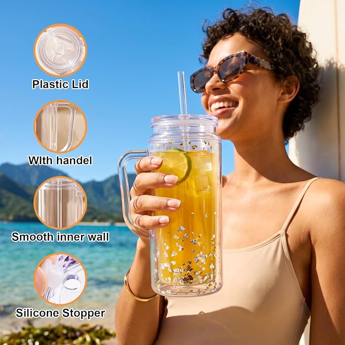 AGH 20OZ 4Pack Acrylic Snow Globe Tumbler - Image 3