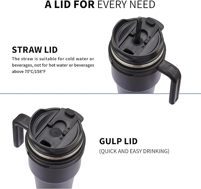 20 oz Insulated Travel Coffee Mug Tumbler - Image 3