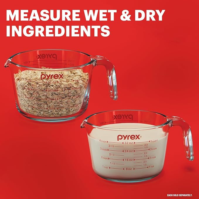 Pyrex Essentials Glass Measuring Cups Set - Image 4