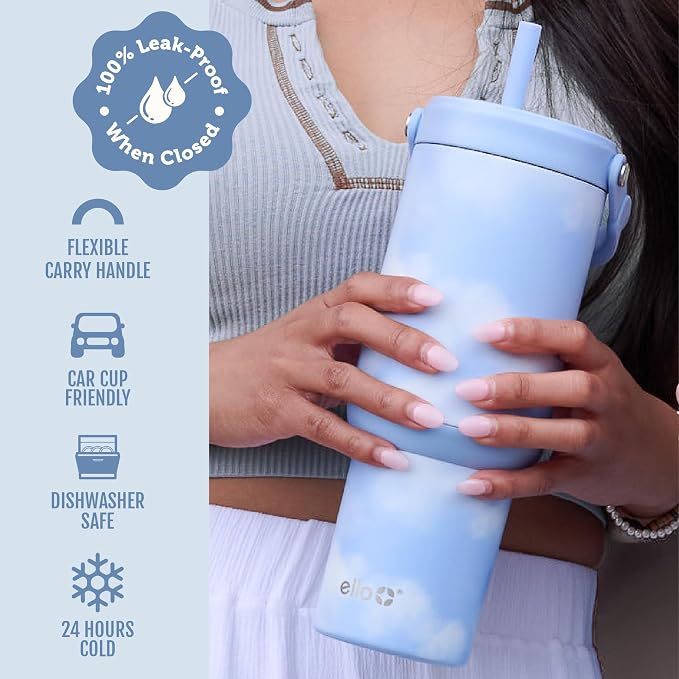 Ello Oasis Go+ 32oz Insulated Stainless Steel Tumbler - Image 4