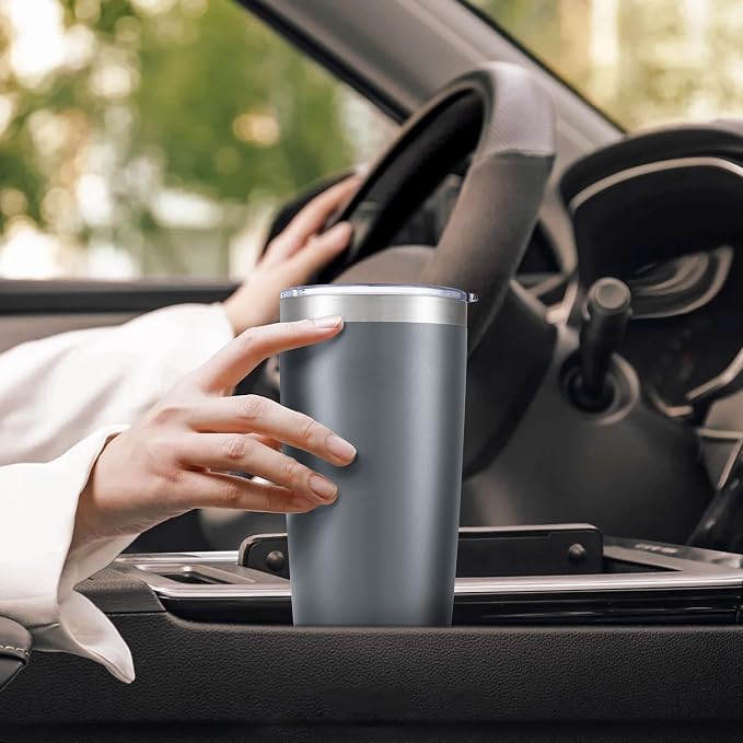 20 oz Tumbler with Lid Stainless Steel Insulated Tumblers Cups Travel Mug | - Image 5