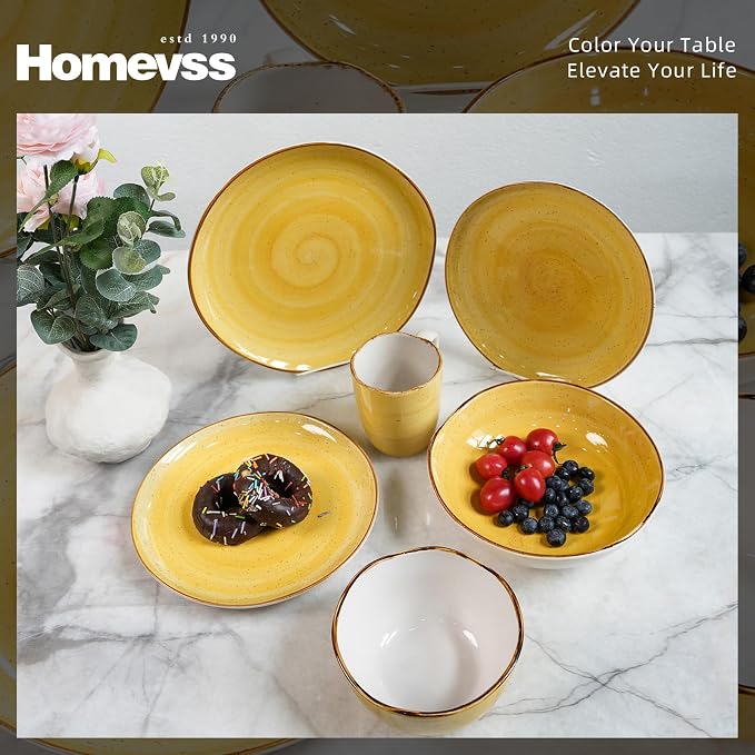 Highland 16-Piece Dinnerware Set Service - Image 3
