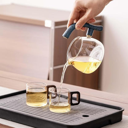 Zurucily Glass Teapot Set with Infuser Semi Automatic Tea Set Magic Teapot - Image 4