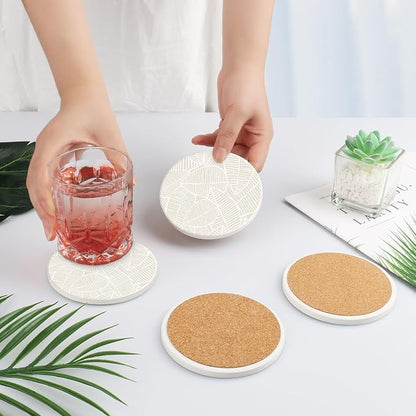 Ceramic Absorbent Table Coasters Set of 2 - Image 5