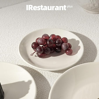 Stoneware Coupe Commercial Grade Dinnerware, Ivory, Plate 7.25", Case of 36