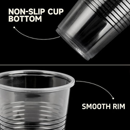 YEEHAW 9 oz Plastic Cups, 2000 Pack - Clear Disposable Drinking Water Cups for Cold Beverages, Ideal for Party