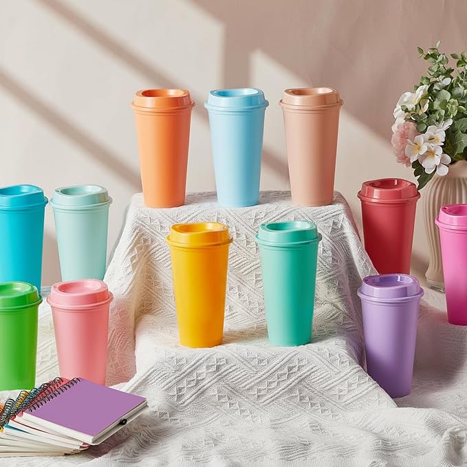 FillTouch 12 Pcs 16 oz Reusable Coffee Cups - Image 4