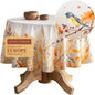 Maison d' Hermine Table Cloth Round Table 100% Cotton 69 Inches Fall Tablecloth Reusable Everyday Use for Thanksgiving Christmas Decorations Dining Farmhouse Party (Oak Leaves)