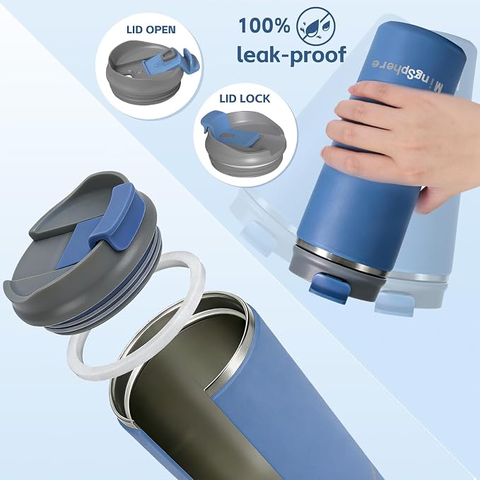 16oz Insulated Stainless Steel Coffee Cup - Image 5