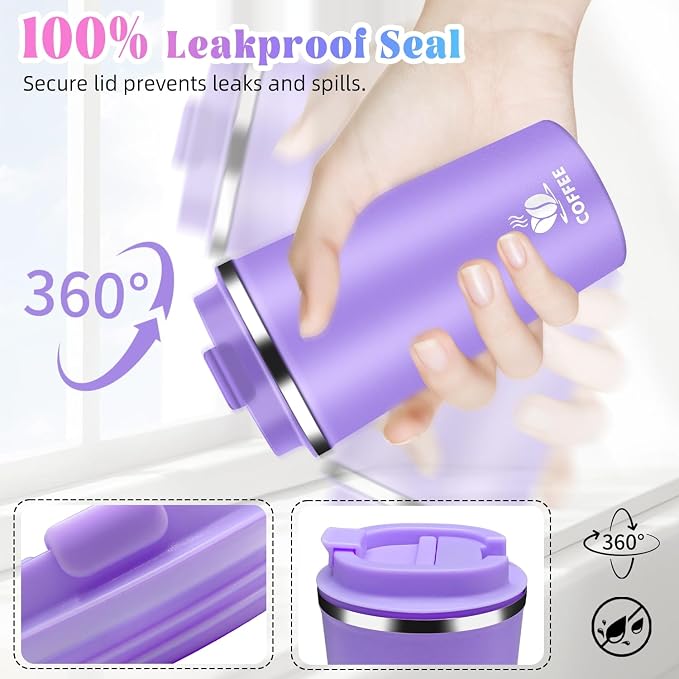 17oz Insulated Travel Coffee Mug - Image 2
