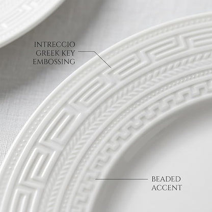 10 Inch Porcelain Dinner Plates Set of 4, Dishwasher safe, Microwave safe - Image 6