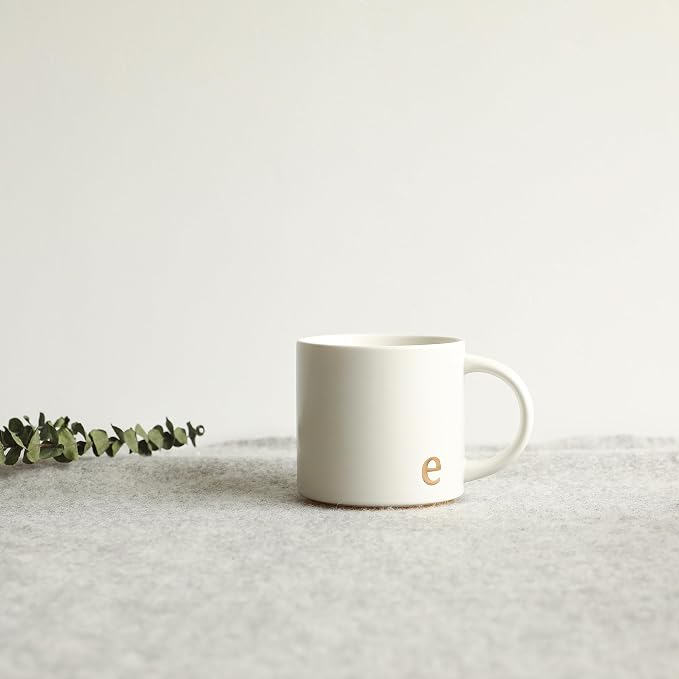 COLLECTIVE HOME Ceramic Coffee Mug, 15 oz Monogram Cup - Image 6