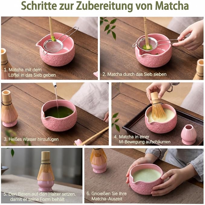 Buucup Matcha Whisk Set, Ceramic Matcha Kit - Image 6
