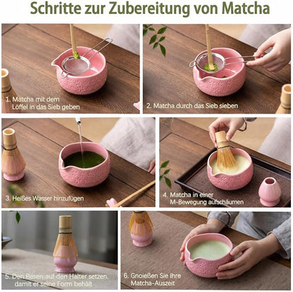 Buucup Matcha Whisk Set, Ceramic Matcha Kit - Image 6