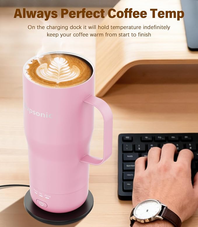 Supsonic Heated Coffee Mug, 20oz Electric Temperature Control Cup | Keeps - Image 3