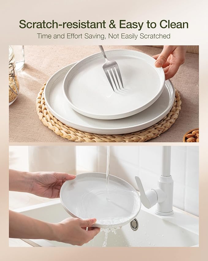 Famiware Milkyway 12-Piece Stoneware Dinnerware Set, Dishes Set - Image 8