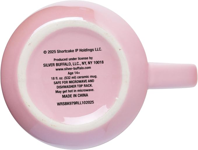 Silver Buffalo Strawberry Shortcake Frame, Reactive Glaze Pottery Mug, 18oz | - Image 4