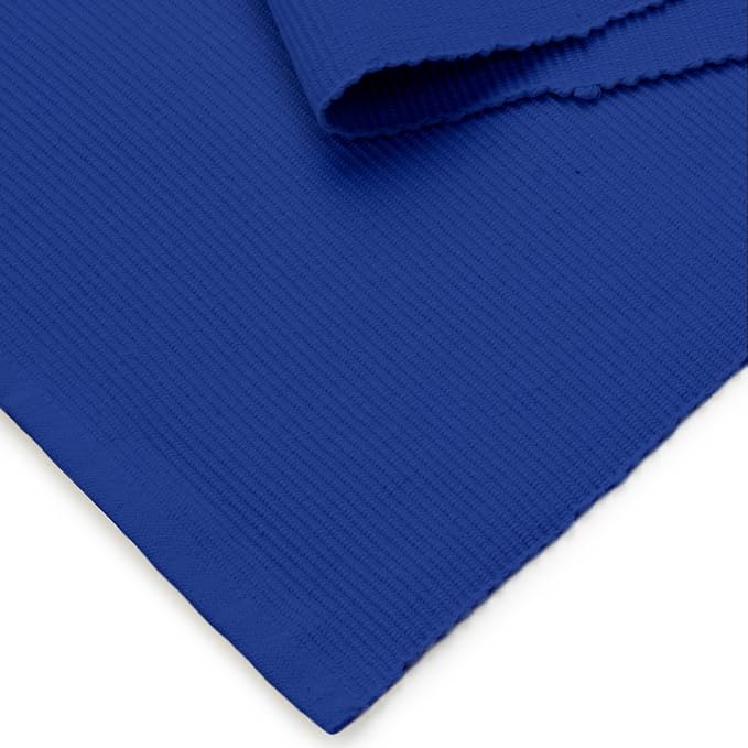 Encasa XO Dining Table Runner 13"x98" | Yarn Dyed Fine Ribbed Cotton | Solid - Image 5
