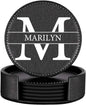 XINYIMAI Custom Leather Coasters Set of 6 by XINYIMAI