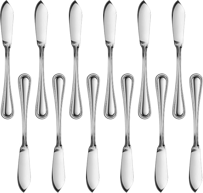 New Star Foodservice Slimline Pattern 18/0 Stainless Steel Butter Knife by NewStarFoodservice