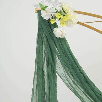 Efavormart 20ft Olive Green Gauze Cheesecloth Wedding Arch Drapery Fabric - Image 9