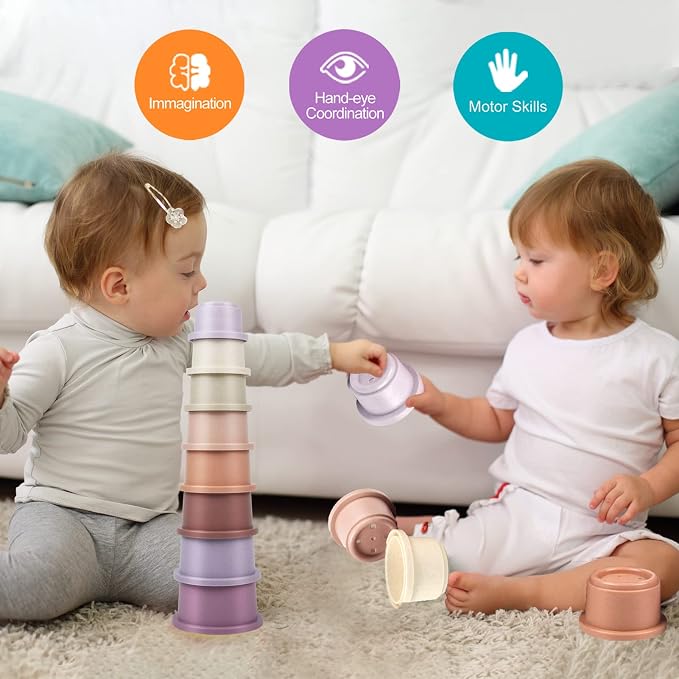 Baby Stacking Cups Toy - Image 3