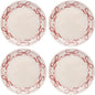 Karma, 8.75 inches Melamine Salad Plates Set of 4, Reusable Dishwasher Safe by KarmaGifts