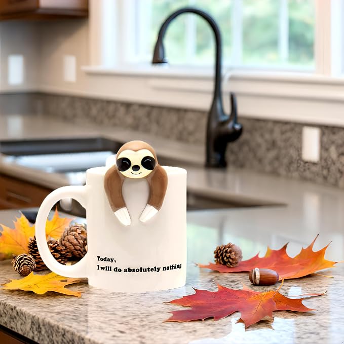 Decodyne Funny Sloth Coffee Mug - Image 5