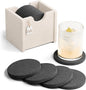 Fluxynara Felt Coasters with Holder, Heat-Resistant & Reusable by FLUXYNARA