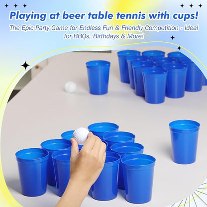 Yungyan 50 Pack 16 oz Stadium Cups Reusable Plastic Cups Blank Drink Stadium - Image 4