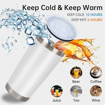 IEOVIEE 32 Pack 20oz Stainless Steel Insulated Bulk Tumblers - Image 6