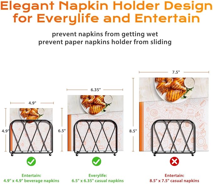 Napkin Holder for Table, Modern Decor for Home Dinner in Kitchen or Dining Room - Image 6