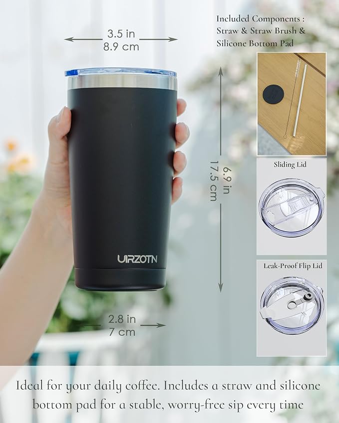 20oz Travel Coffee Tumbler - Image 2