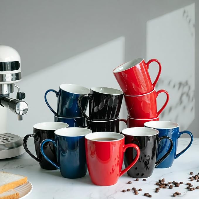 BTaT- Porcelain Coffee Mugs Set, 16 Ounces, 4 Pack, Restaurant Cups - Image 8