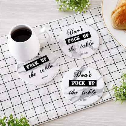 Funny Coasters, Perfect Housewarming Hostess Gifts, Protect Furniture from - Image 4