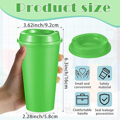 FillTouch 12 Pcs 16 oz Reusable Coffee Cups - Image 2