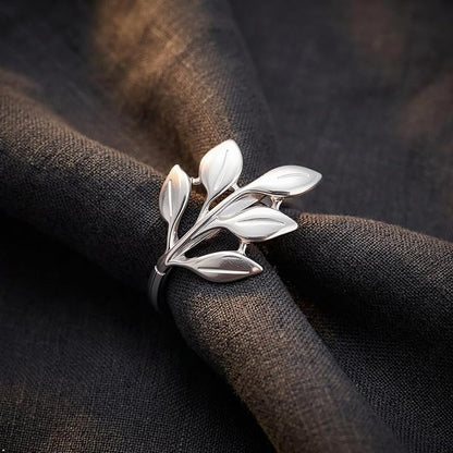 Set of 100 Leaf Napkin Rings Metal Silver Leaf Napkin Ring, Napkin Rings Bulk - Image 4